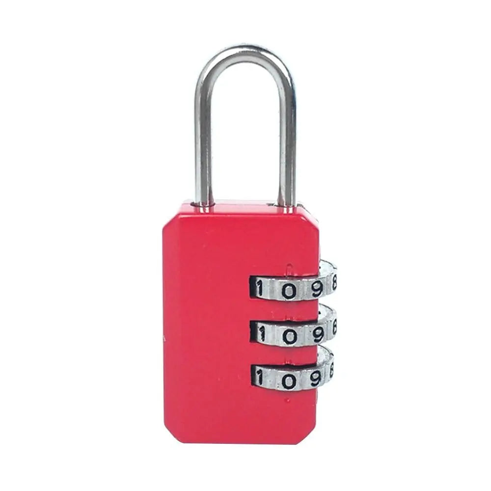 Portable Mini Backpack Zipper Password Lock Travel Luggage Padlock Security Protect For Dormitory Cabinet Locker Drawer Bag
