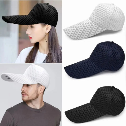 New Fishing Hat Quality 14cm Long Brim Sun Hat Large Head Sunshade Baseball Caps Mesh Big Size Fishing Hat Men