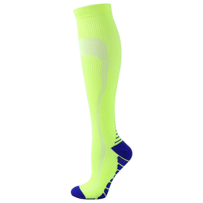 Running Men Women Compression Socks For Football Anti Fatigue Pain Relief 20-30 Mmhg Black Compression Socks Fit For Sport Socks