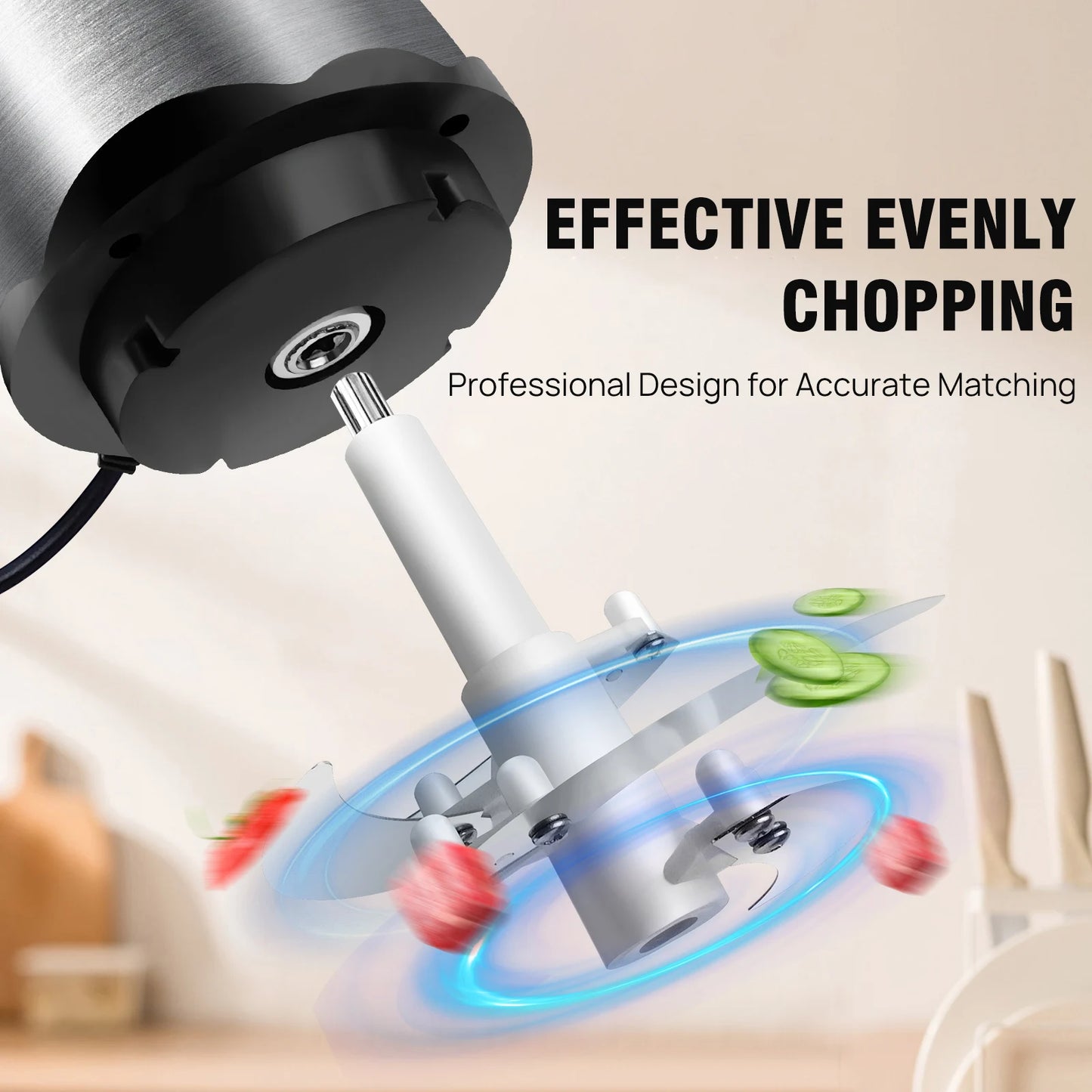 2 Speeds Meat Grinder Electric Multi Blender Mixer Food Processor Vegetable Chopper Meat Blender Food Grinder for Kitchen,2L
