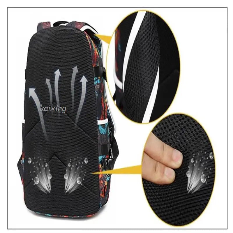 Football Stars Messi Backpacks Camouflage USB Teens School Bags Waterproof Boys Girls Casual Travel Laptop knapsacks Best Gift