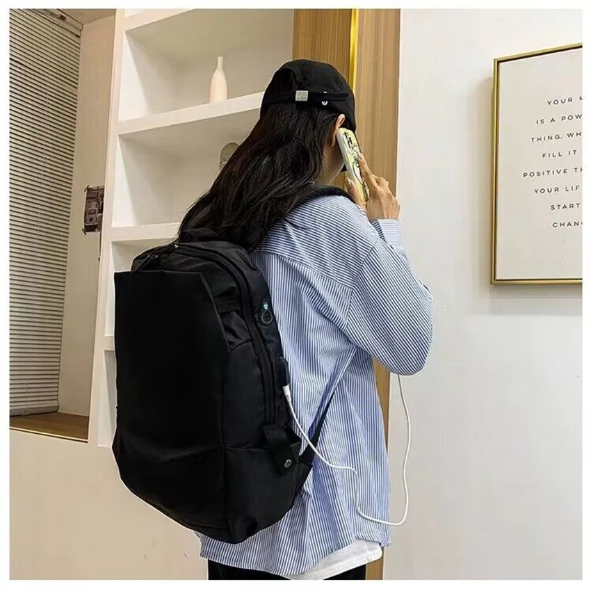 Football Super Stars MESSI Backpack Boy Girl Unisex College Student Backpack Women Men Laptop Teens Student USB Port Rucksack
