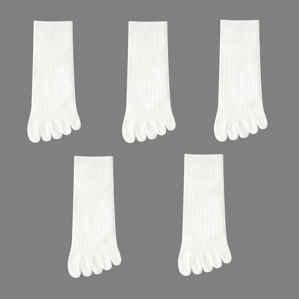 5 Pairs Summer Five Finger Socks for Men Thin Cotton Toe Socks with Separate Fingers Low Cut Ankle Sports Socks high quality