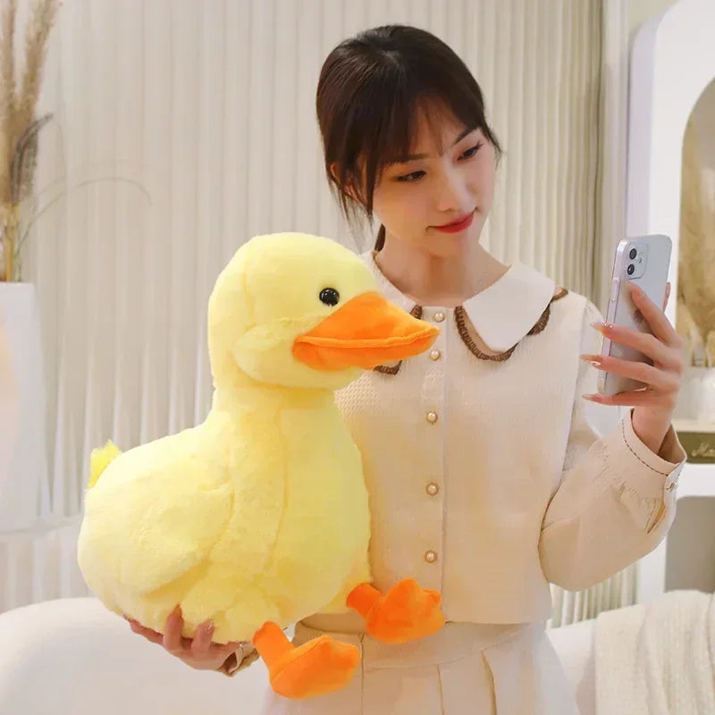 Simulation Small Yellow Duck Kawaii Wild Green Duck Plush Toys  Cartoon Stuffed Animals Dolls Soft Throw Pillow Toys Room Decor