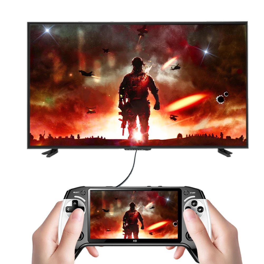 5.5 Inch Screen Handheld Game Console Type-C Charging Handheld Game Player Electronic Game Player Birthday Christmas Gift