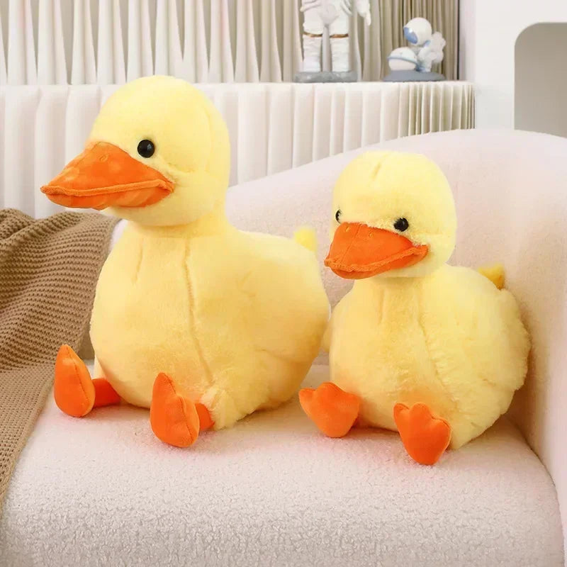 Simulation Small Yellow Duck Kawaii Wild Green Duck Plush Toys  Cartoon Stuffed Animals Dolls Soft Throw Pillow Toys Room Decor