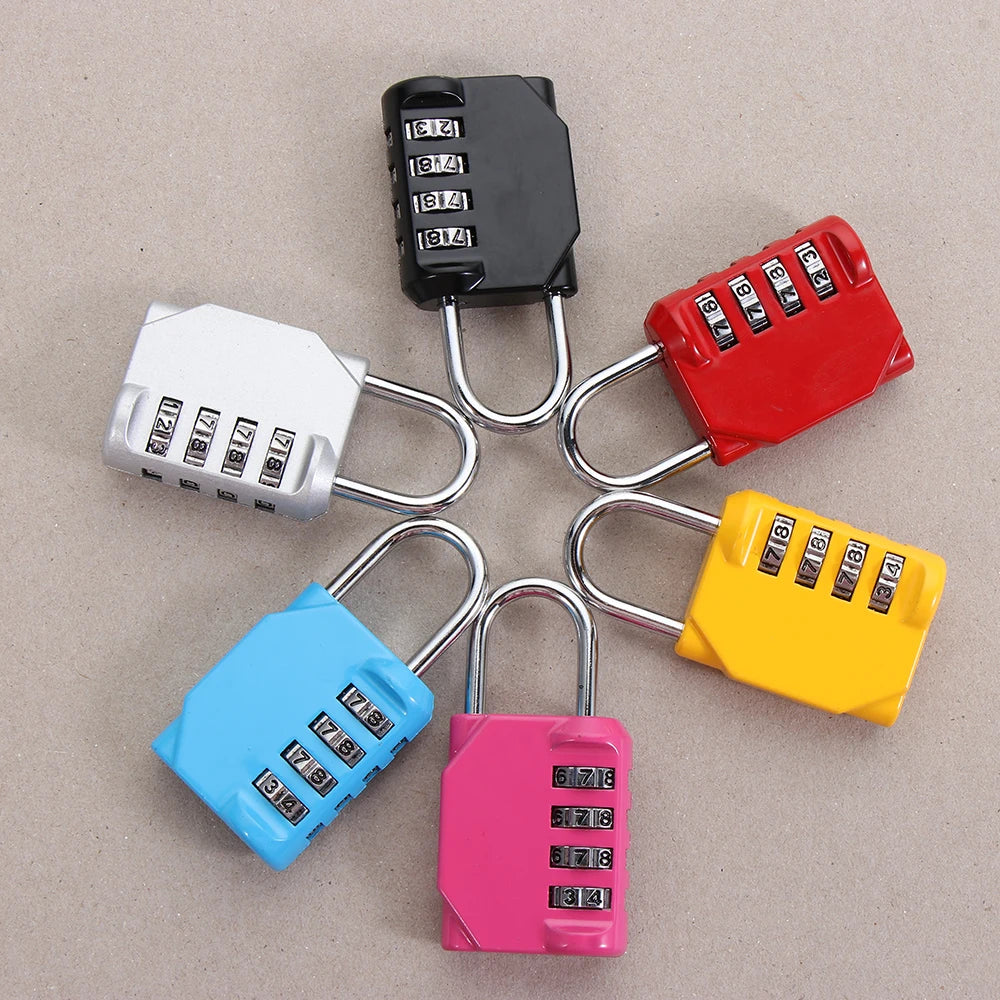 Portable Mini Backpack Zipper Password Lock Travel Luggage Padlock Security Protect For Dormitory Cabinet Locker Drawer Bag