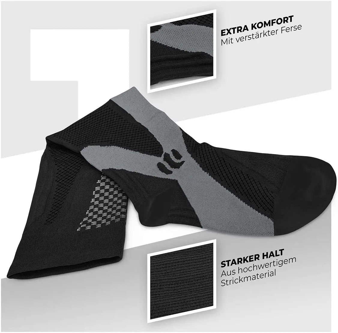 Running Men Women Compression Socks For Football Anti Fatigue Pain Relief 20-30 Mmhg Black Compression Socks Fit For Sport Socks