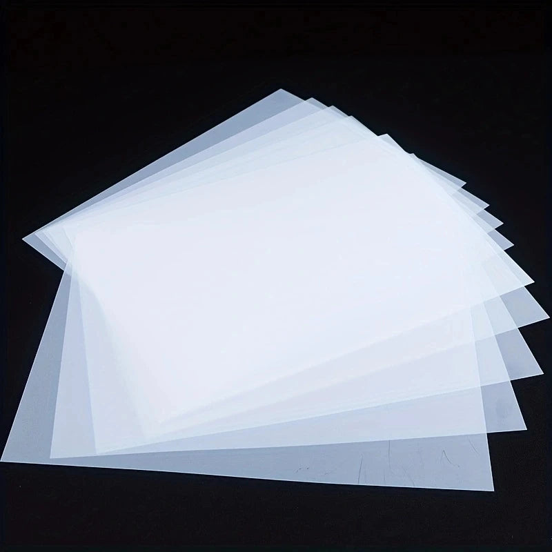 A4 30 Pcs DTF Transfer Film PET Heat Transfer Paper Matte Double-Side Clear Pretreat Sheets for DIY Direct on T-Shirts Bags