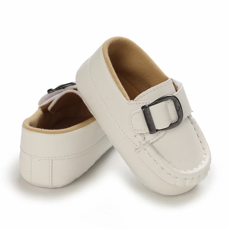 0-18 Months Infant Spring Shoe Newborn Infant Girls and Boys Recreational Baptism Non-Slip Walking Shoe White Soft-soled Sneaker