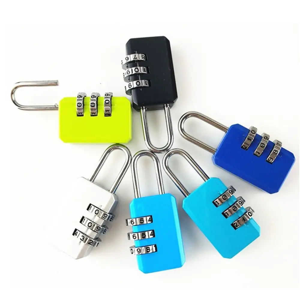 Portable Mini Backpack Zipper Password Lock Travel Luggage Padlock Security Protect For Dormitory Cabinet Locker Drawer Bag
