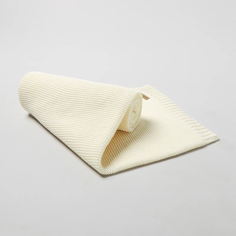 Baby Blankets 100*80cm Knit Newborn Boy Girl Month Stroller Bassinet Bedding Cradle Quilts Dual-Use Infant Netural Receiving Mat