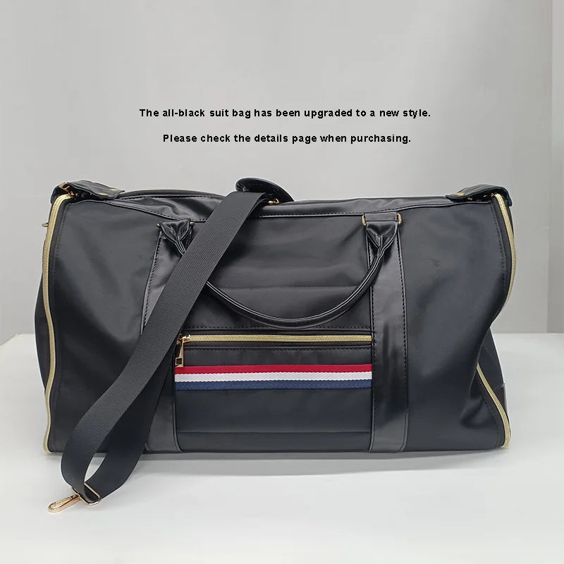 Buylor 2pcs Bags Folding Suit Bag Large Capacity Travel Luggage Bag With Shoe pouch Waterproof Women Handbag Outdoor Fitness Bag