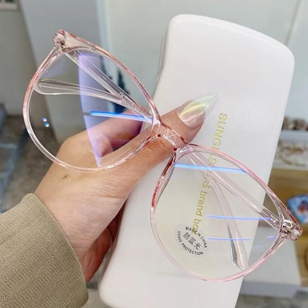 Anti-blue Light Optical Glasses Unisex Retro Ultra-light Large Square Frame Eyewear