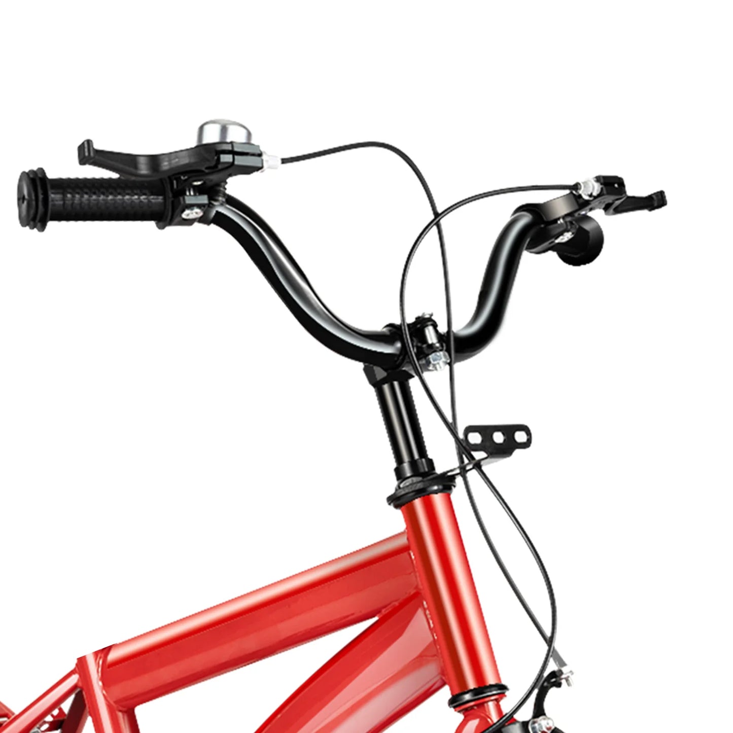 14inch Children's Bicycle with Training Wheel for 2-5 Year-Old Boys and Girls, Height Adjustable Kids Bike White/Yellow/Red/Blue
