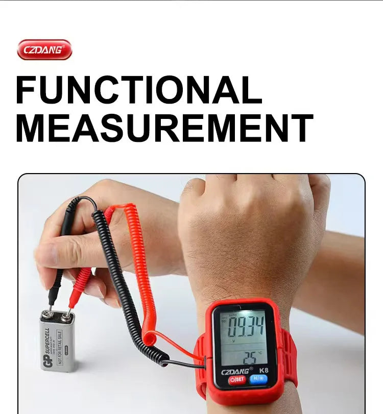 NASAN Digital Multimeter AC/DC Meter Voltage Resistance Meter Electrician LCD Backlight Test Professional Electrical Tester Tool