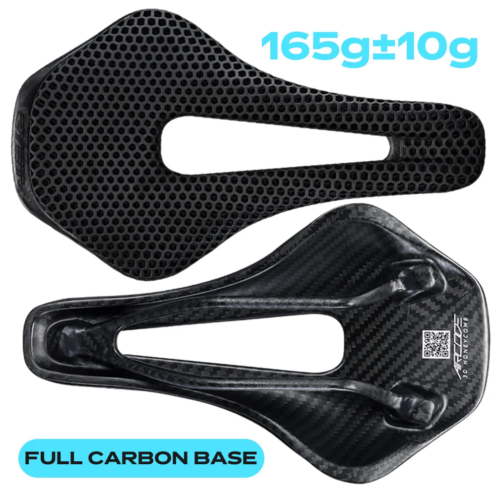 2024 RYET 3D Printed Saddle Ultralight Hollow Comfortable Full Carbon MTB Road Racing Bike Cycling Seat Bicycle Cushion Parts