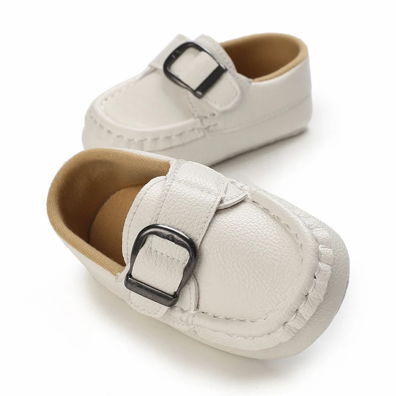 0-18 Months Infant Spring Shoe Newborn Infant Girls and Boys Recreational Baptism Non-Slip Walking Shoe White Soft-soled Sneaker