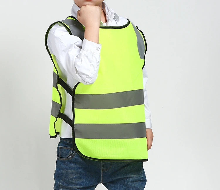 Children Kids Safety Reflective Apron Autumn Winter After School Reflective Warning Apron High Visibility Aprons Reflector