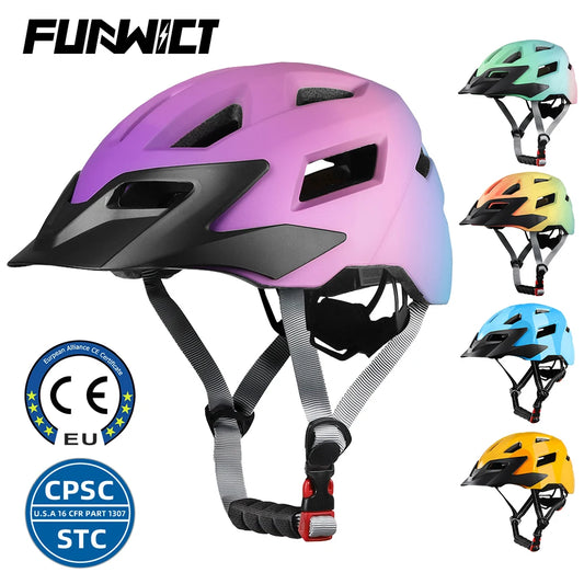 FUNWICT Children Bicycle Helmet Elbow Pads Protective Gear Sports Lightweight Safety Cap Bike Skateboard Roller Skating durable