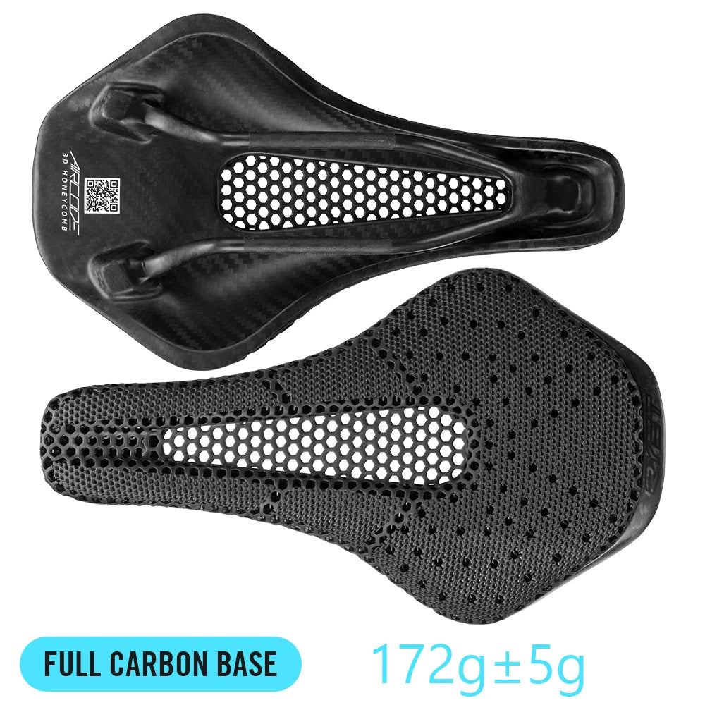 2024 RYET 3D Printed Saddle Ultralight Hollow Comfortable Full Carbon MTB Road Racing Bike Cycling Seat Bicycle Cushion Parts