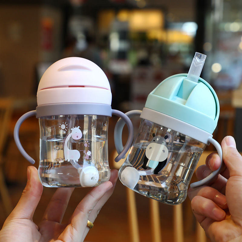 Children's straw cup for mothers and babies, kindergarten baby drinking cup, special children's cup for infants