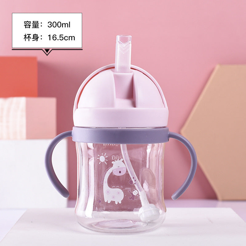 Children's straw cup for mothers and babies, kindergarten baby drinking cup, special children's cup for infants