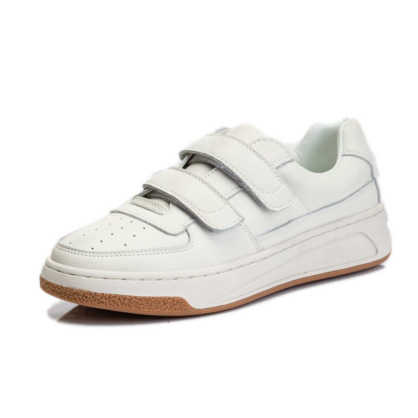 Genuine Leather Round Toe Low-cut Female Student Loafers